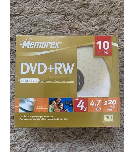 TDK DVD+RW Recordable Disk Rewritable Cased 4x Speed 120min 4.7Gb
